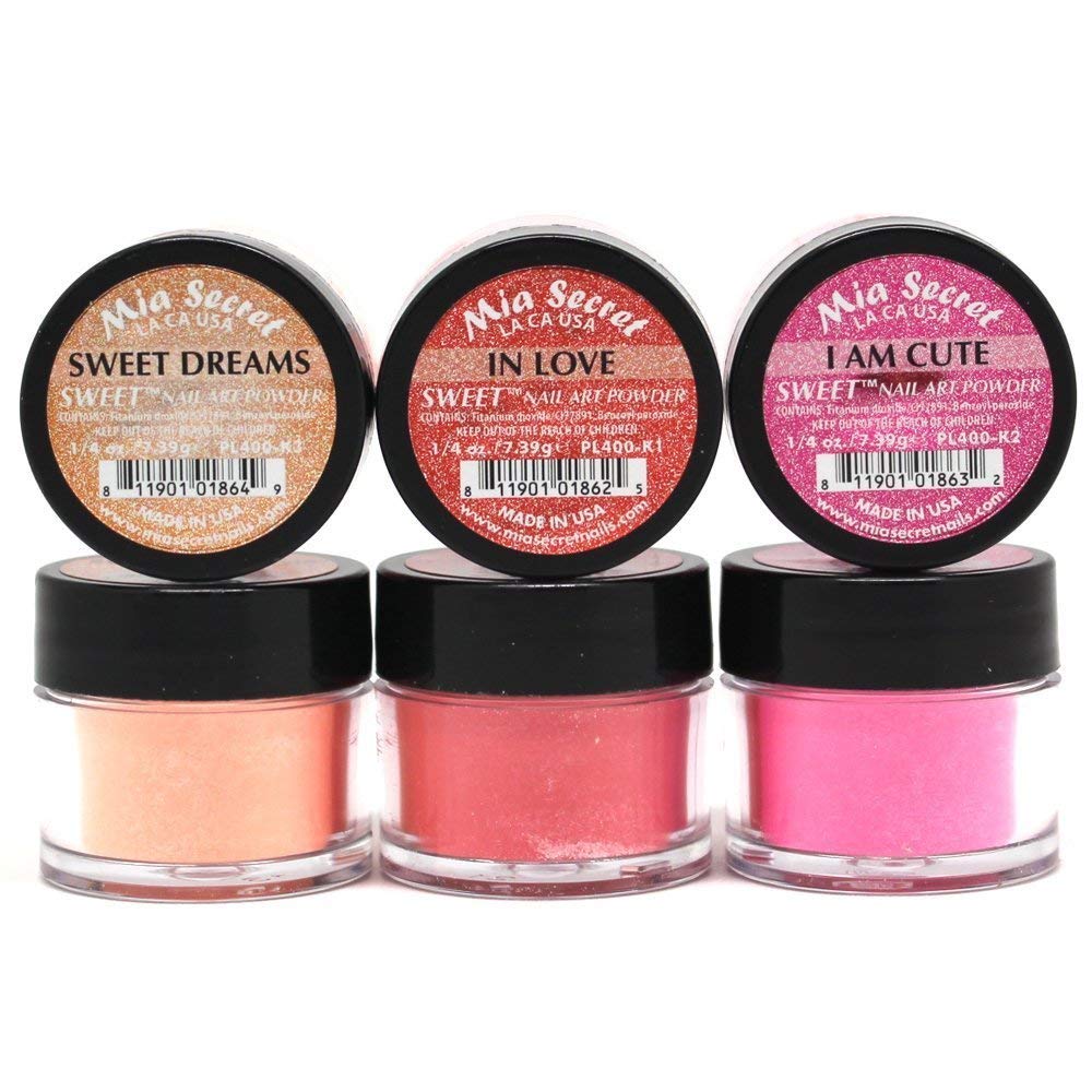 Mia Secret -Sweet Nail Acrylic Powder collection set of 6 Beauty & Personal Care Mia Secret