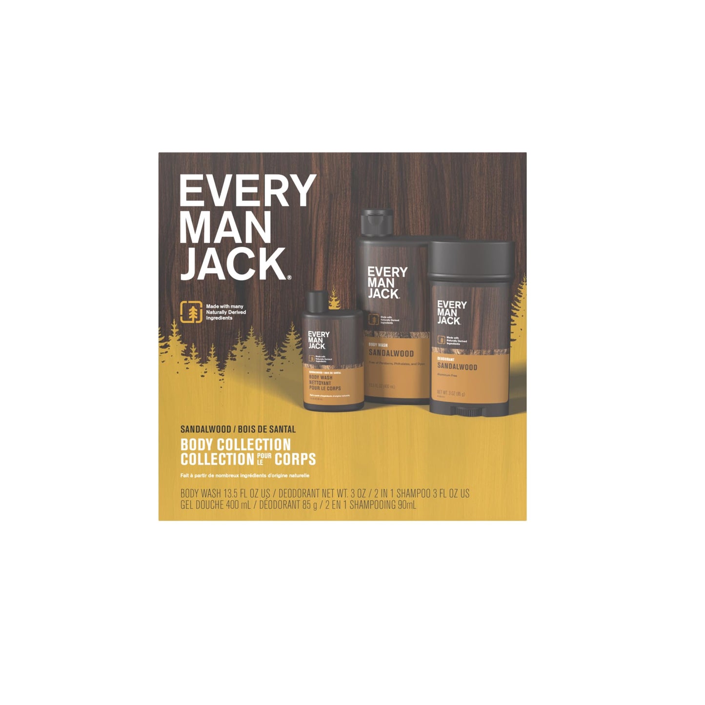 Every Man Jack, Sandalwood Body Kit Beauty and Personal Care Every Man Jack