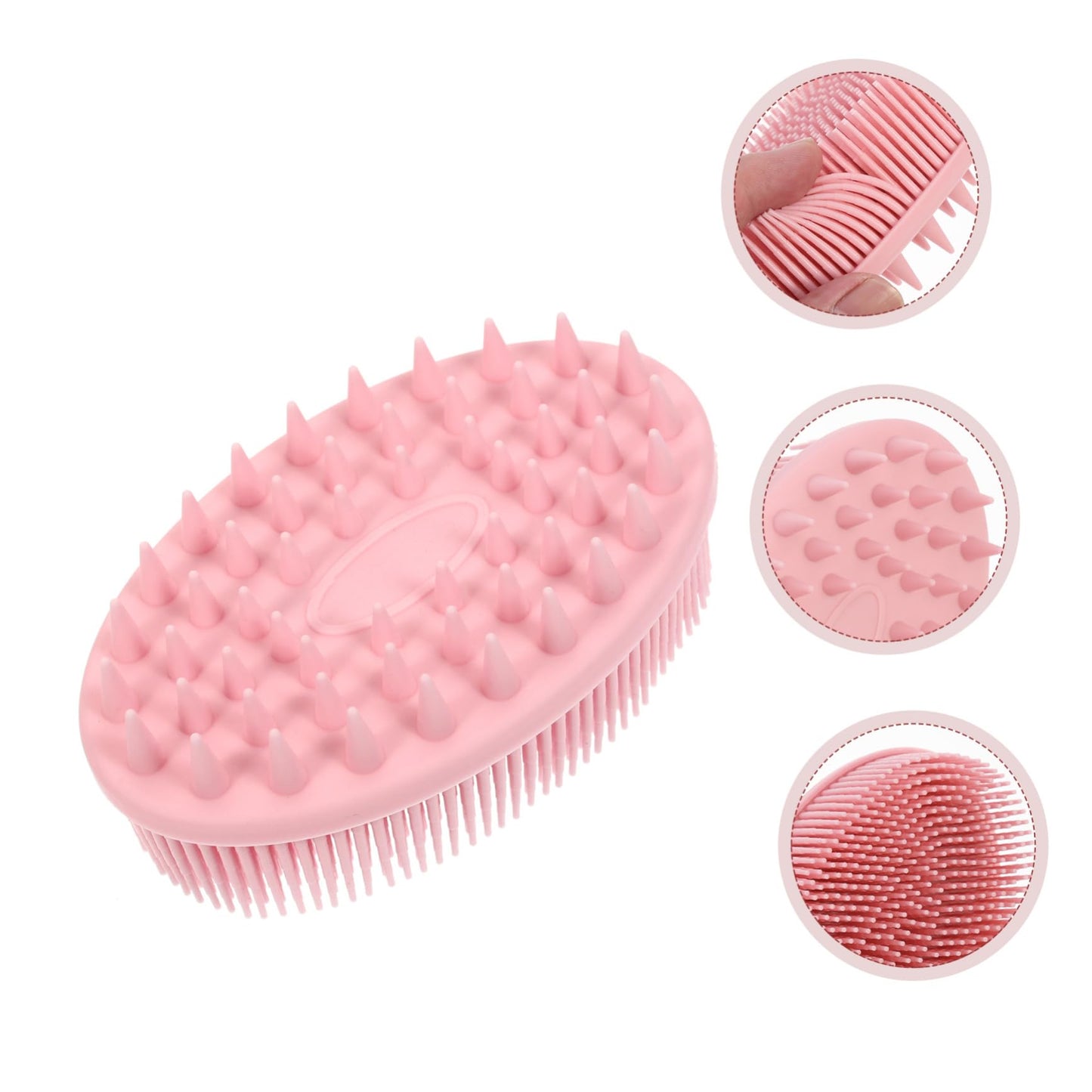 OUNONA Double-Sided Silicone Bath Brush for Babies Food-Grade Massage Shower Tool Hanging Rope for Gentle Cleansing and Sensory Stimulation Beauty and Personal Care OUNONA