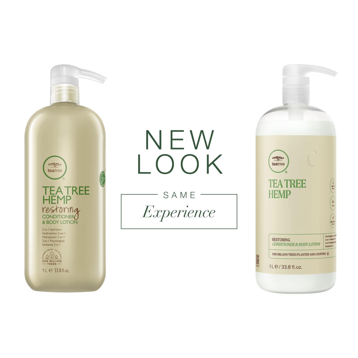 Tea Tree Hemp Restoring Conditioner & Body Lotion, 2-in-1 Hydration, For All Hair Types, 33.8 fl. oz. Beauty & Personal Care Tea Tree