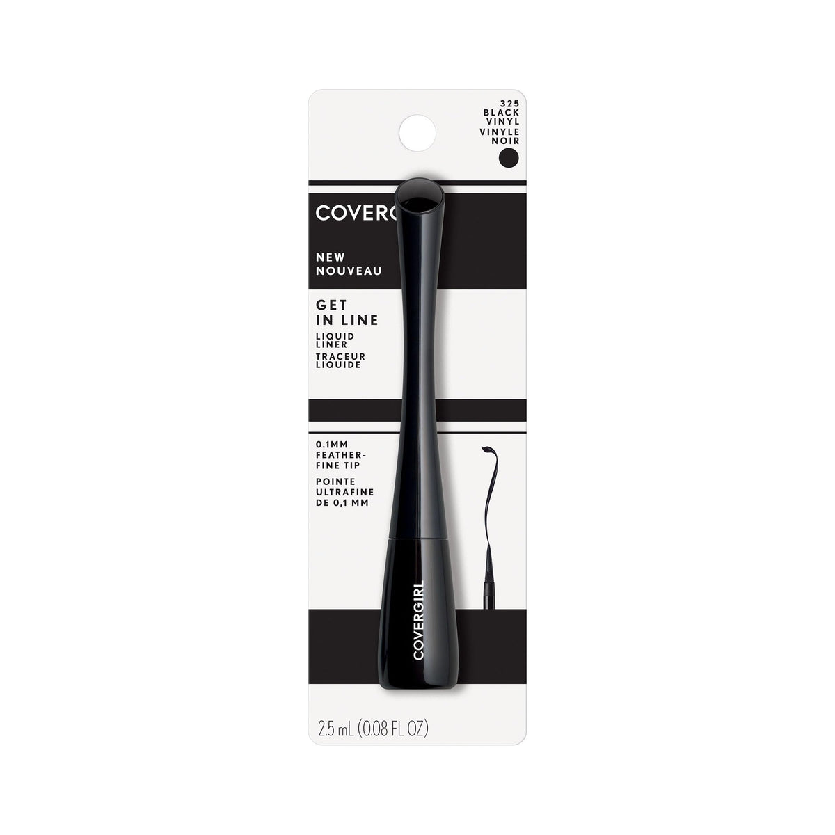 COVERGIRL Get In Line Liquid Eyeliner, Black Vinyl, 0.08 Fl oz Beauty & Personal Care COVERGIRL