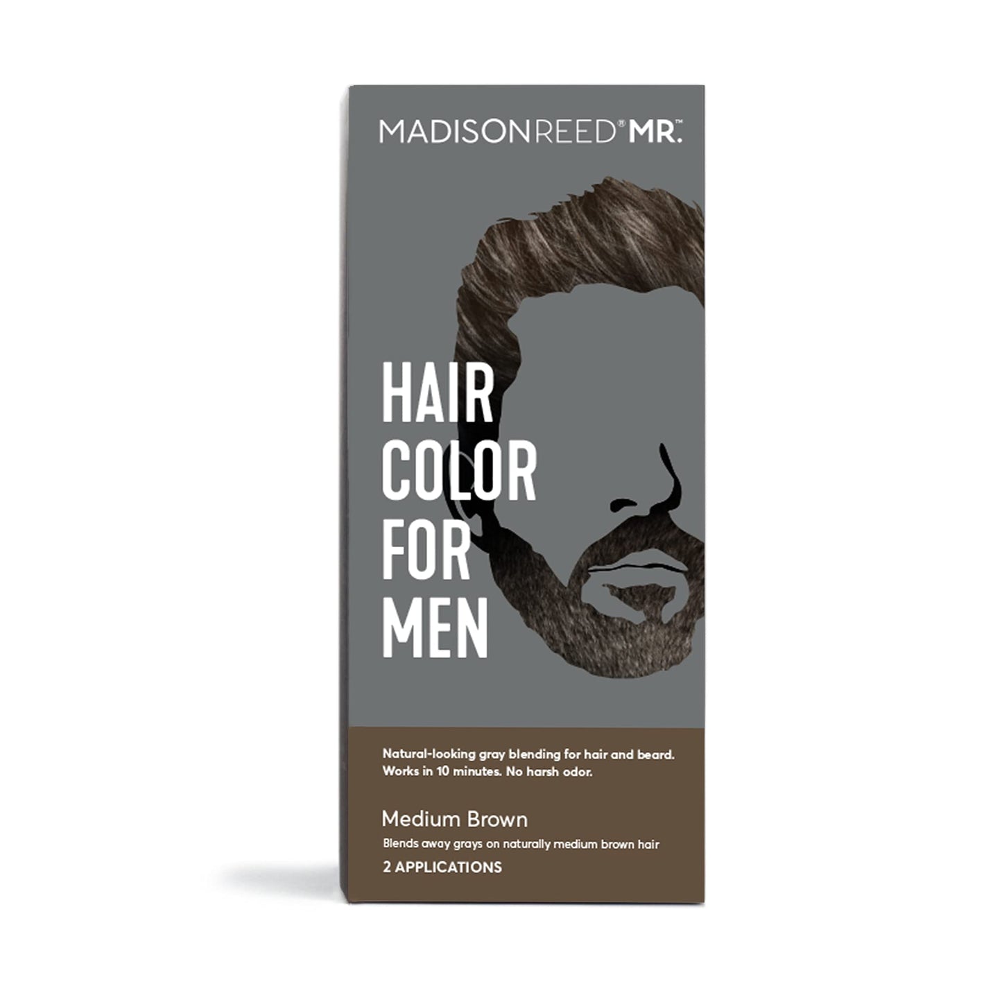 Madison Reed Mr. Hair Color for Men, Medium Brown Demi-Permanent Hair Dye, Reduces Grays in 15 Minutes For Hair & Beard, Nourishing & Strengthening Beauty & Personal Care Madison Reed