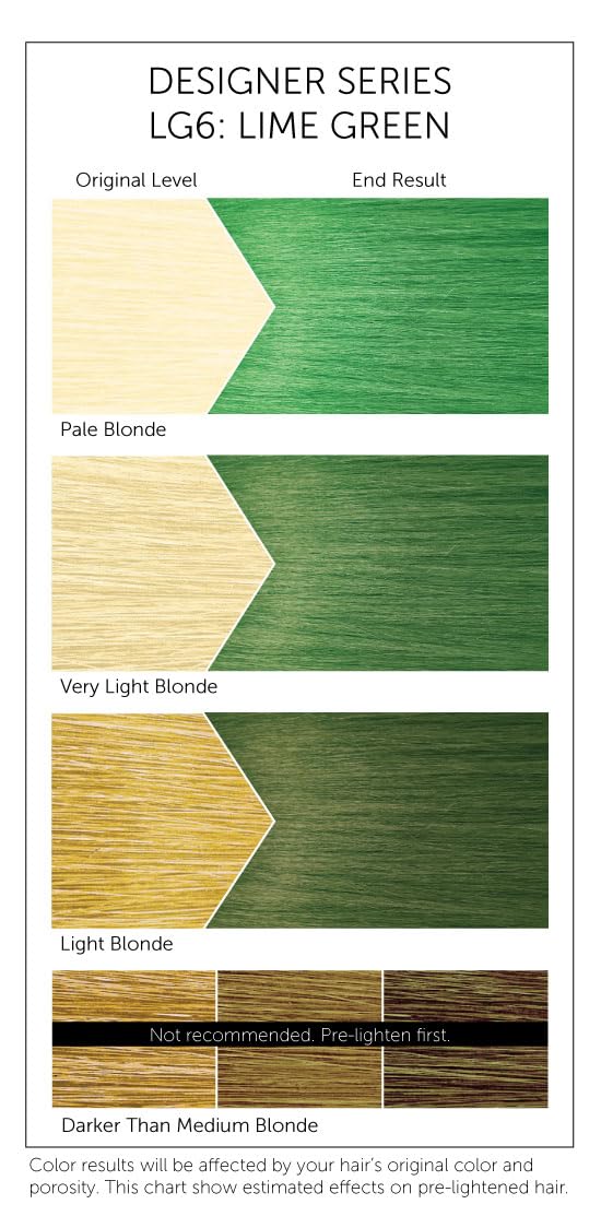 Bigen LG6 Lime Green Designer Series Semi-Permanent Hair Color (pack of 3) Beauty & Personal Care Bigen