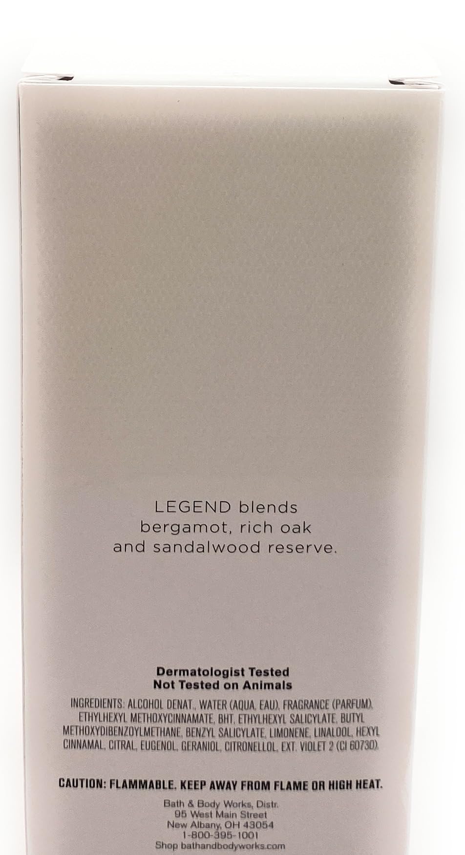 Bath and Body Works Legend Men's Fragrance Cologne Spray,3.40 Fl Oz (Pack of 1) Beauty & Personal Care Bath & Body Works