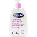 Cetaphil Nourishing Oil to Foam Facial Cleanser for Normal to Dry Skin, up to 24 Hour Hydration, 8 fl oz Beauty & Personal Care Cetaphil