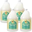 Ginger Lily Farms Botanicals 100% Pure Avocado Oil Body Wash for All Skin Types, 100% Vegan & Cruelty-Free, 1 Gallon Refill (Pack of 4) Beauty & Personal Care Ginger Lily Farms