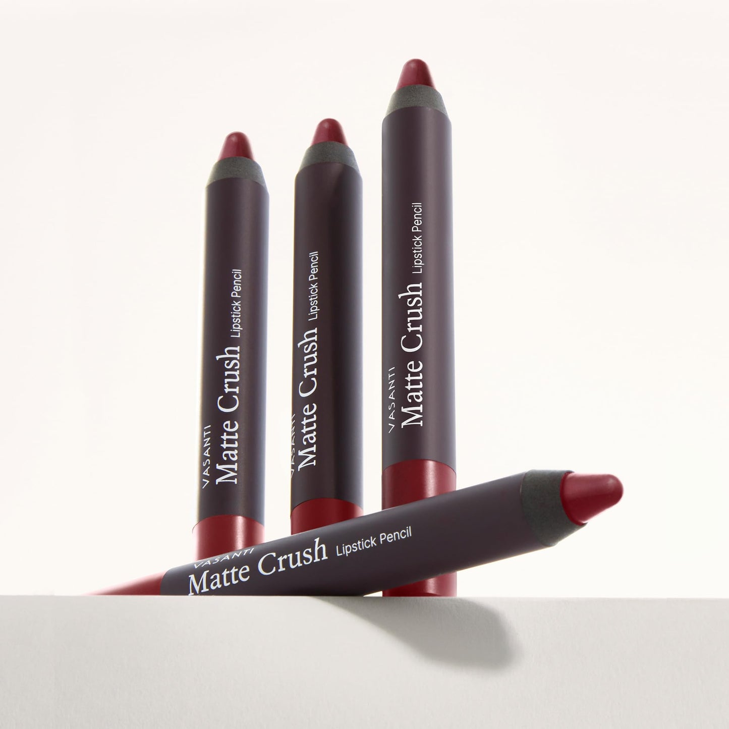 VASANTI Matte Crush Lipstick Pencil (Red Over Heels) | Long-Lasting, Water-Resistant Lip Liner Pencil that Won’t Smudge | Highly Pigmented, Soft Matte Beauty & Personal Care VASANTI