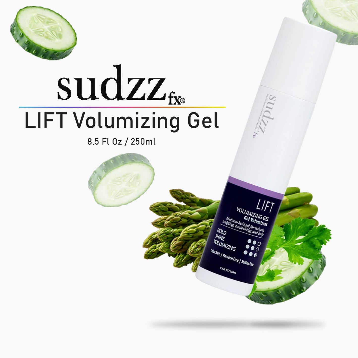 SUDZZFX LIFT Volumizing Gel, 8.5 Fl Oz (Formerly Zephyr) - Spray for Fine Hair Shine & Medium Hold - Thickening Formula for Men & Women Beauty & Personal Care SUDZZFX