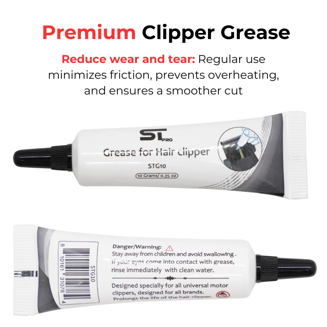 Supreme Trimmer Premium Hair Clipper Lubricating Grease STG10 - 10 Grams Premium Lubrication for Peak Performance for Professional Clippers Beauty and Personal Care Supreme Trimmer