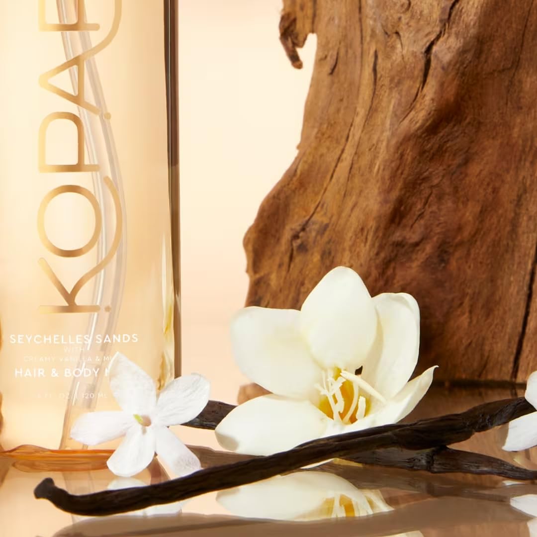 Kopari Hair & Body Mist Seychelles Sands, Long-Lasting Creamy Vanilla & Musk Scent, Seductive Warm Fragrance, Toasted Vanilla, 4 oz Beauty & Personal Care Kopari