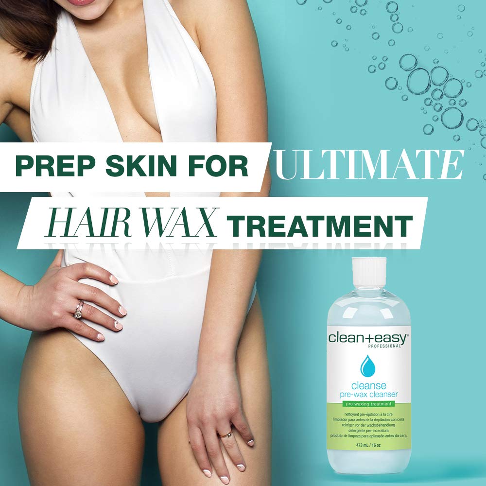 Clean + Easy Cleanse Pre Wax Cleanser & Pre-Treatment Care, 16 oz Beauty and Personal Care Clean + Easy