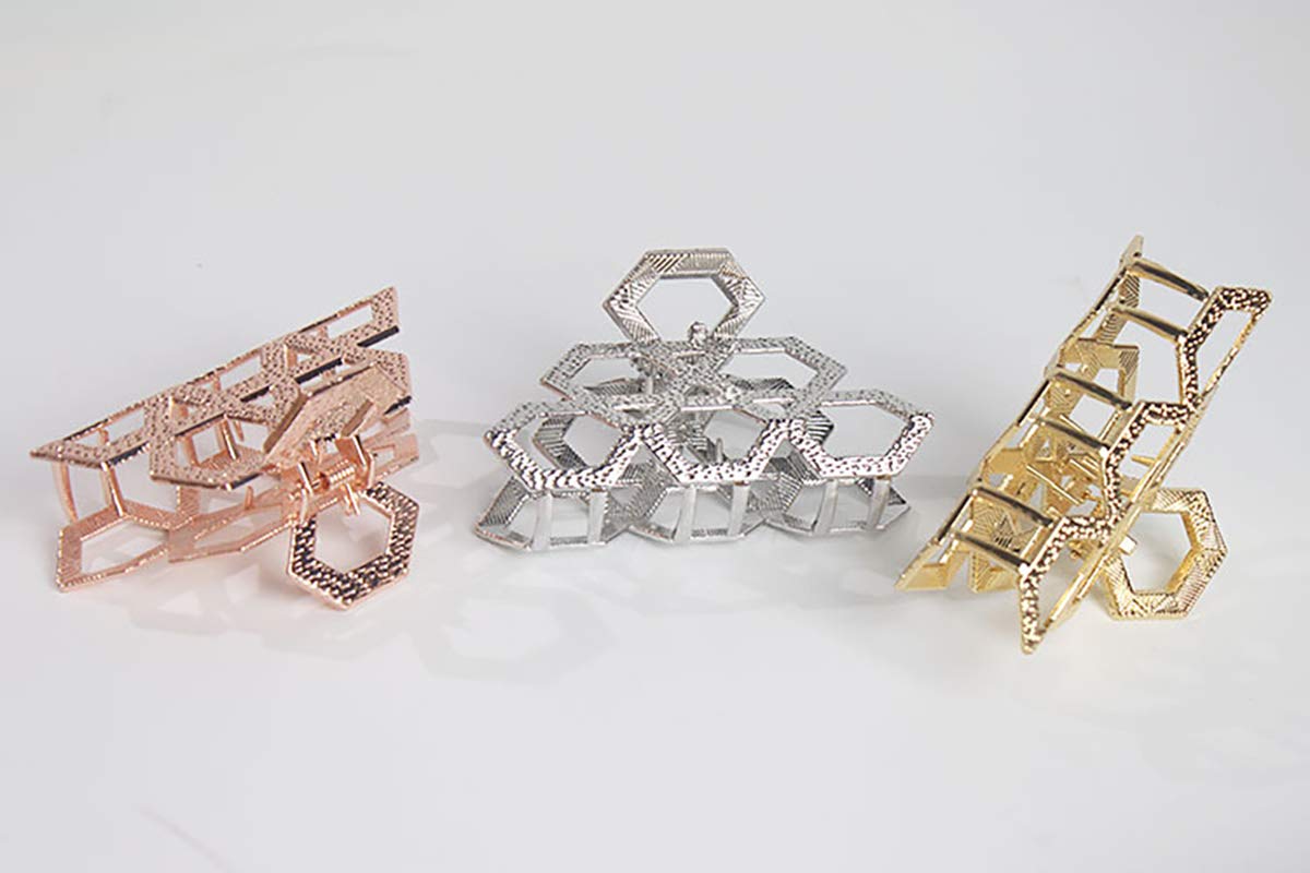 Women Vintage Metal Hair Jaw Clips Hair Clamp Hair Claw Hairpin Accessories (Rose gold) Beauty & Personal Care Fodattm