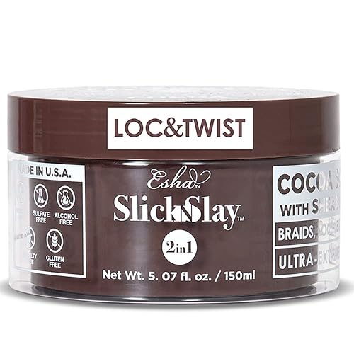 Esha Slick N Slay Braiding Gel - 3-in-1 Braid and Edge - Ultra Extreme Hold for Hair - Hydrating & Conditioning Shining - Fast Dry Locking Gel Beauty & Personal Care Esha
