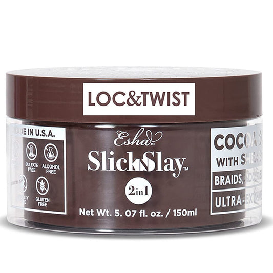 Esha Slick N Slay Braiding Gel - 3-in-1 Braid and Edge - Ultra Extreme Hold for Hair - Hydrating & Conditioning Shining - Fast Dry Locking Gel Beauty & Personal Care Esha