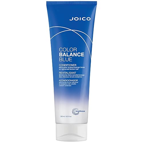 Joico Color Balance Blue Conditioner | For Lightened Brown Hair | Eliminate Brassy Orange Tones | Boost Color Vibrancy & Shine | UV Protection | Beauty & Personal Care Joico