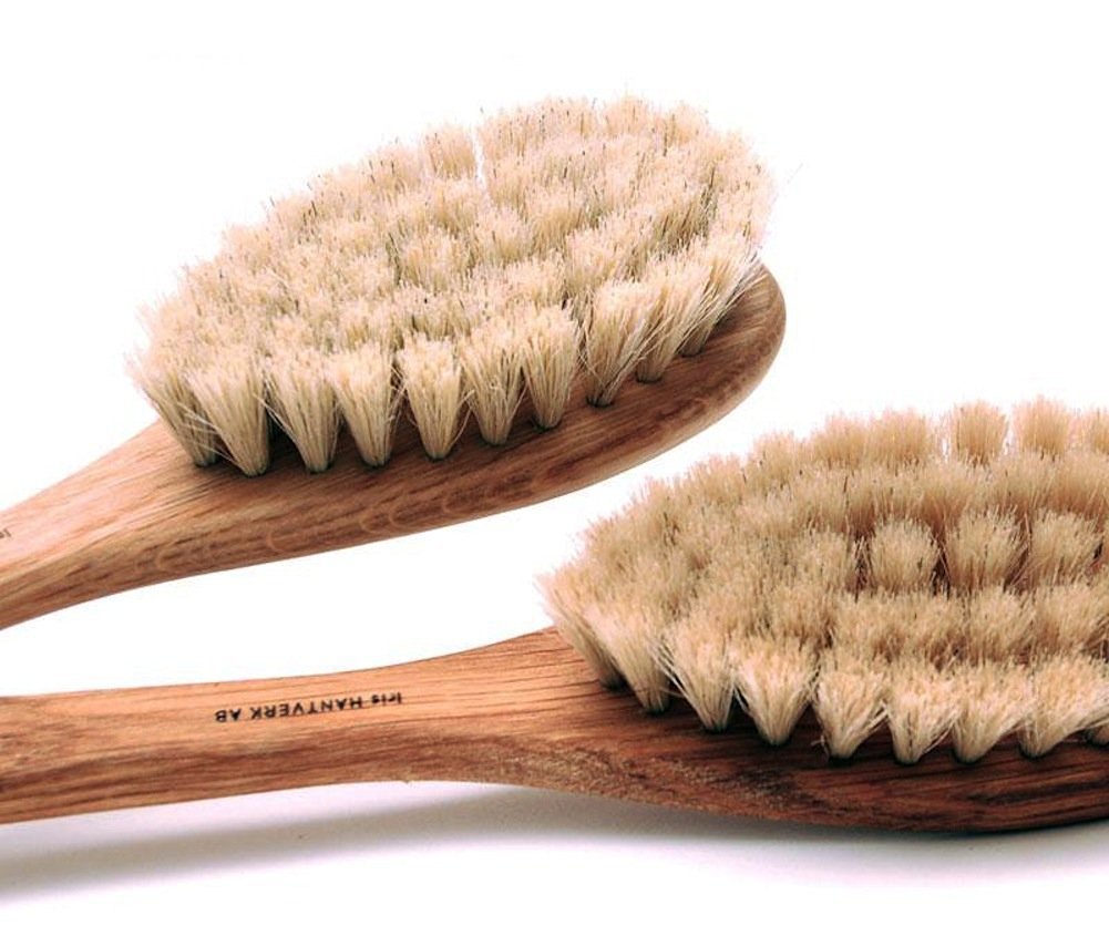 IRIS Horsehair Oak Bath Brush - Gentle Cleansing - Bath & Body Beauty and Personal Care Iris Ohyama