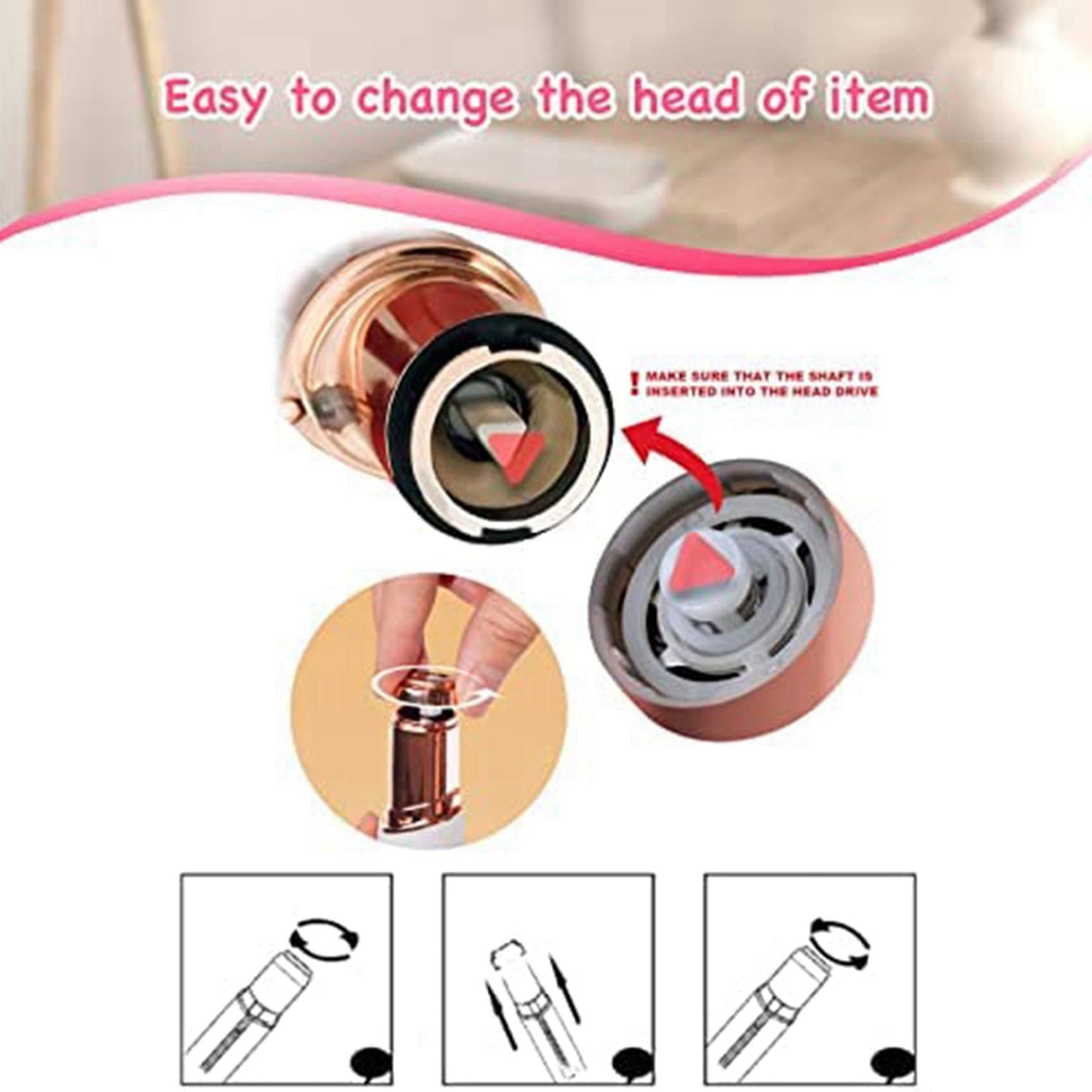 Bloepum 8x Replacement Heads, Women Hair Remover Replacement Heads Generation 2 Beauty and Personal Care Bloepum