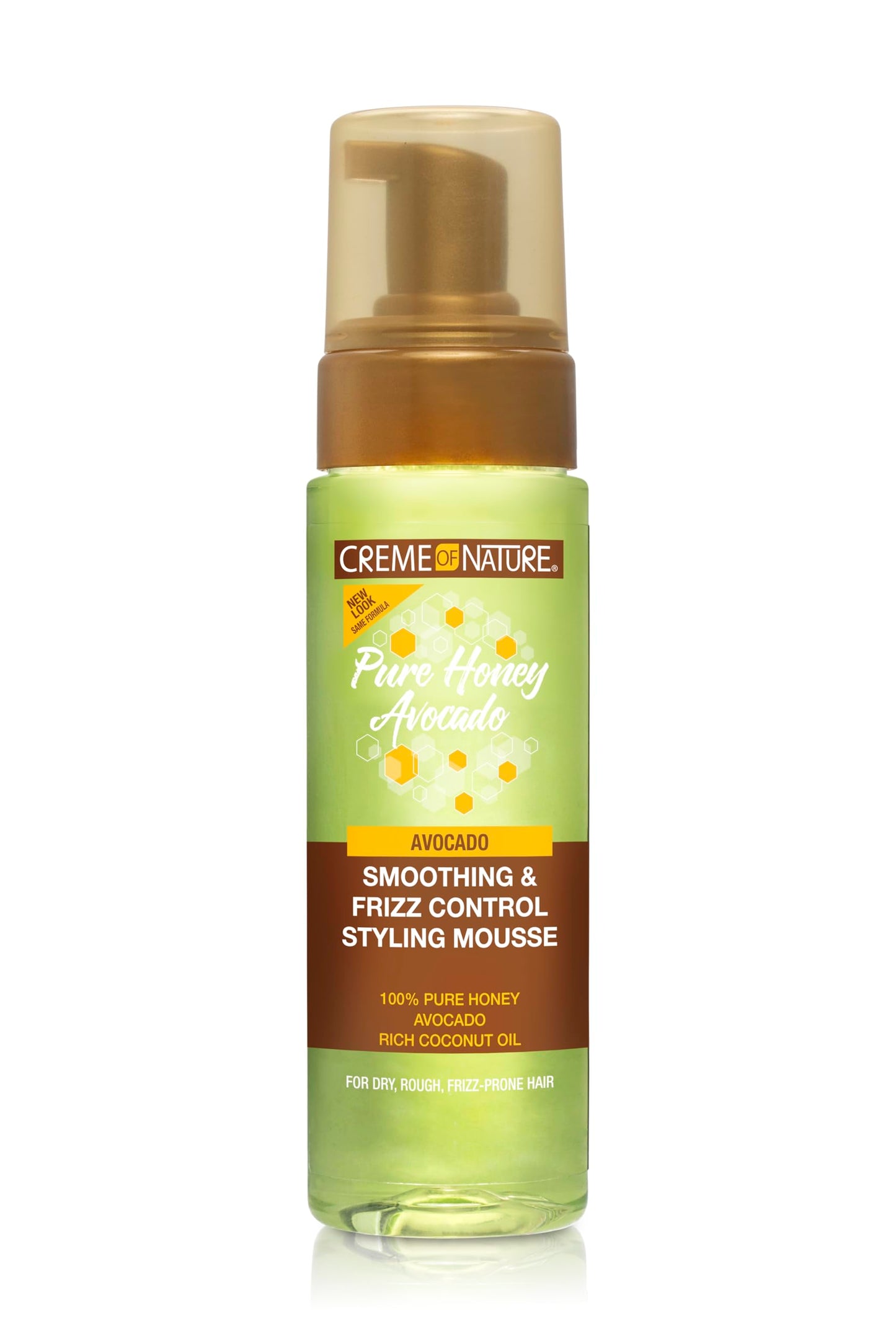 Creme of Nature Pure Honey Define Hair Food Smoothing & Frizz Control Styling Mousse, Flexible Hold & Shine for Curls, With Honey, Avocado Oil Beauty & Personal Care Creme of Nature