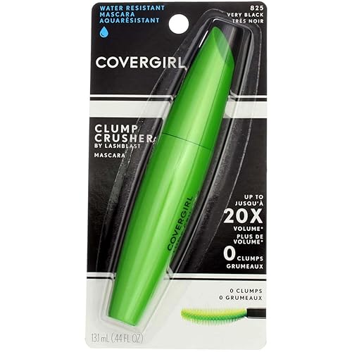 CoverGirl LashBlast Clump Crusher Mascara, Water Resistant, Very Black 825 - Pack of 3 Beauty & Personal Care COVERGIRL