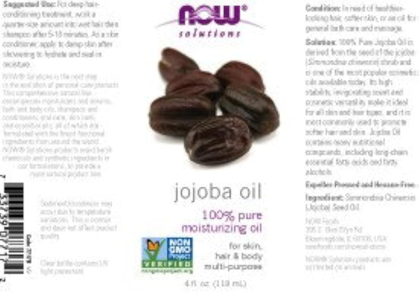 NOW Foods Jojoba Oil Pure, 4 ounce (Pack of 2) Beauty & Personal Care NOW Foods
