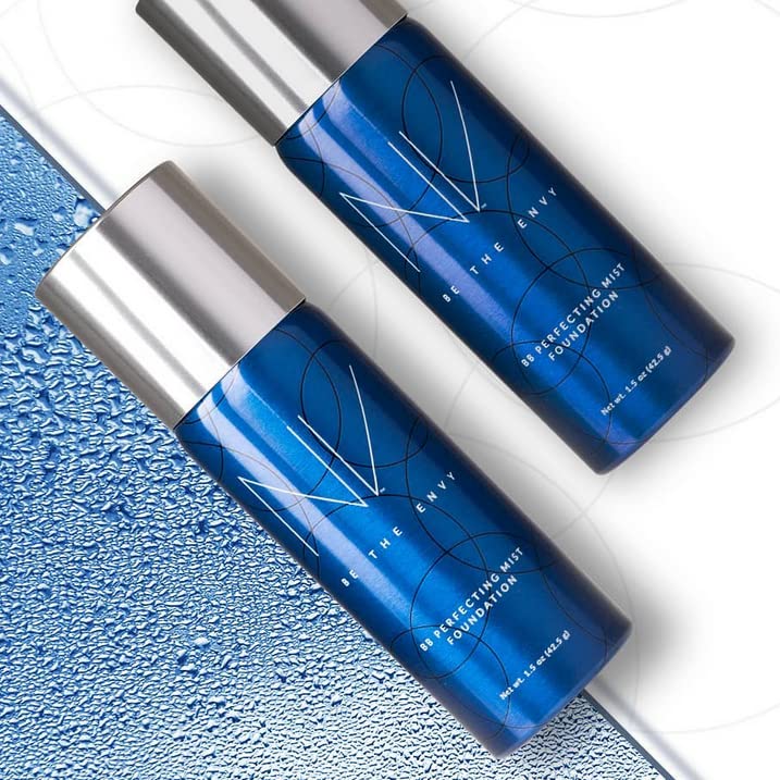 NV BB Perfecting Mist Foundation Buildable Coverage Professional Airbrush Makeup with Plant-based Stem Cell Polypeptides Beauty & Personal Care BE THE ENVY