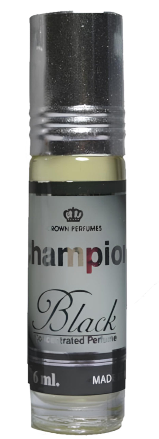 Al Rehab Champion Black - Floral, Tobacco, Woody, Musky - Concentrated Perfume Oil Rollerball for Men, 0.2 Ounce / 6ml Beauty & Personal Care Al-Rehab