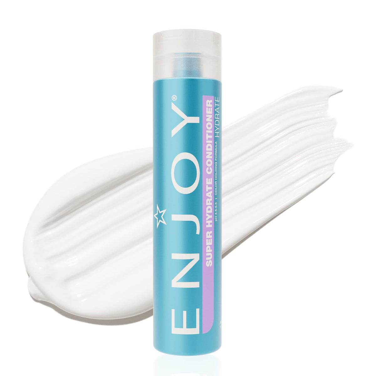 Enjoy Super Hydrate Conditioner, Anti-Frizz Deep Hydration for Weak, Dry, or Curly Hair, Moisture-Restoring Smoothing Formula, pH 4.5-5.5
