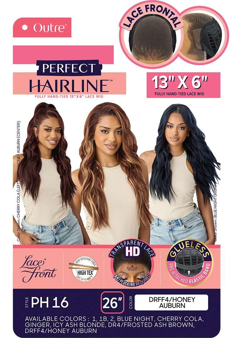 Outre Lace Front Wig - Perfect Hair Line 13X6 - PH 16 (BLUE NIGHT)