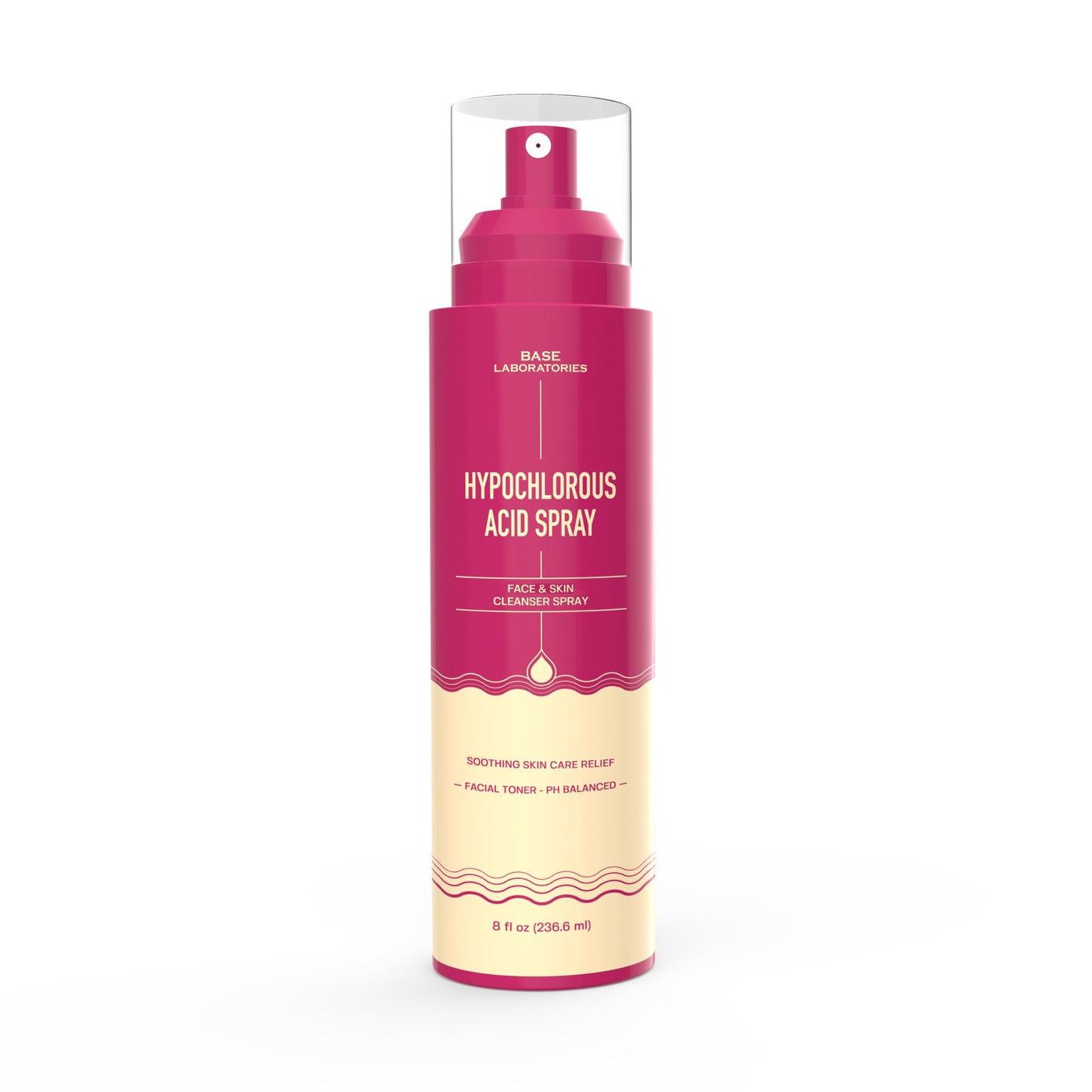 BASE LABORATORIES Hypochlorous Acid Spray for Face & Skin - 8 oz - Facial Daily Skin Repair Solution for Sensitive Skin - Hypochlrous HOCL Molecule Beauty and Personal Care BASE LABORATORIES Default Title