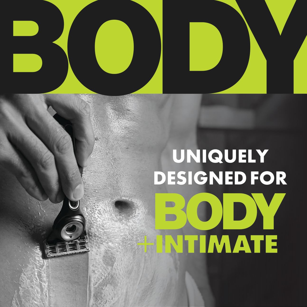 Gillette Labs Body + Intimate Razor Blades for Men, Anti-ingrown bar, 4 Blade Refills Beauty and Personal Care Gillette