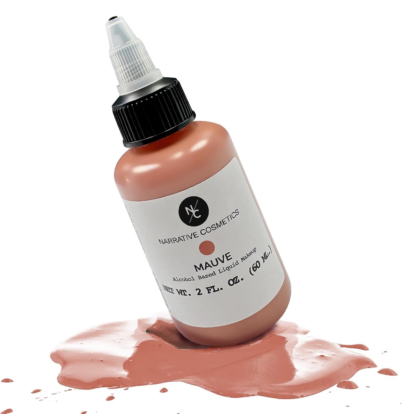Narrative Cosmetics FX Alcohol Airbrush Paint - 2 fl oz | Waterproof, Quick-Dry, Skin-Safe Body & SFX Makeup | Brush or Sponge | Stage, Film Beauty & Personal Care Narrative Cosmetics