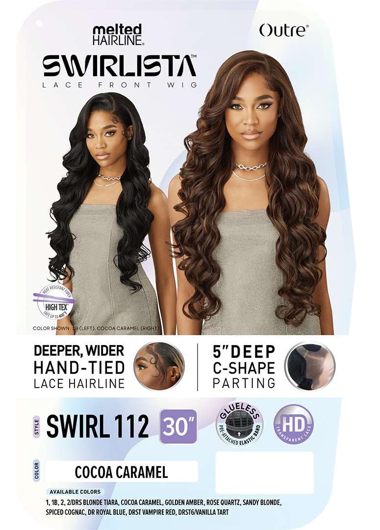 Outre Lace Front Wig - Melted Hairline - Swirlista - Swirl 112 (SPICED COGNAC)