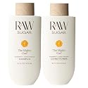 RAW SUGAR The Mighty Curl™ Shampoo and Conditioner Set, Rosemary + Cider Vinegar, 16 Fl Oz Each, 2 Count Beauty & Personal Care RAW SUGAR