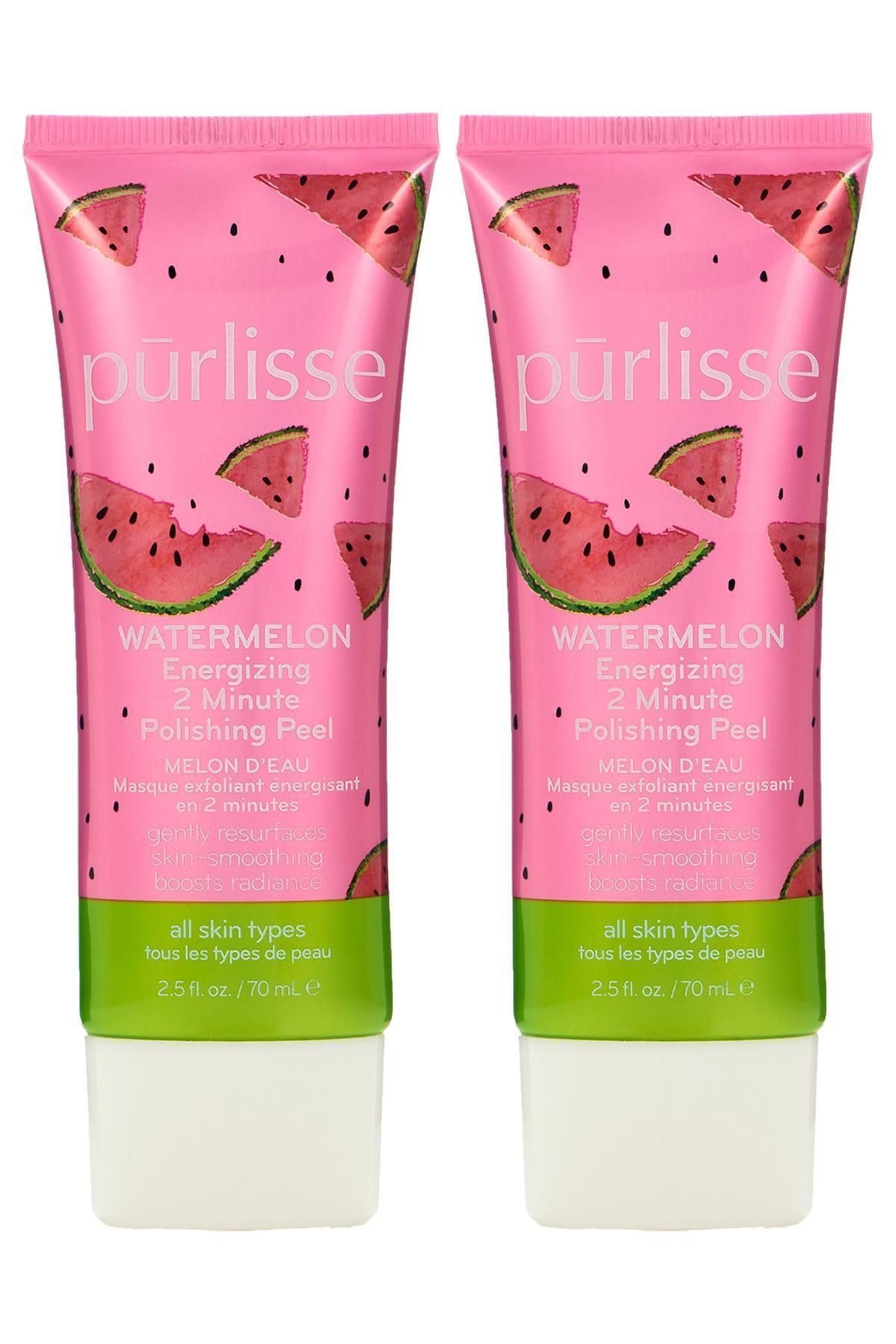 Purlisse Watermelon Energizing 2 Minute Polishing Peel, Cruelty-free, Paraben & Sulfate-free, Brightening & Smoothing, 2 Pack Beauty & Personal Care p?rlisse