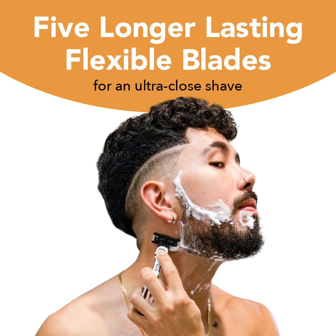 BIC Flex 5 Men's Disposable 5-Blade Razors, Pivoting Head and Precision Edging Blade, 4-Pack Beauty and Personal Care BIC