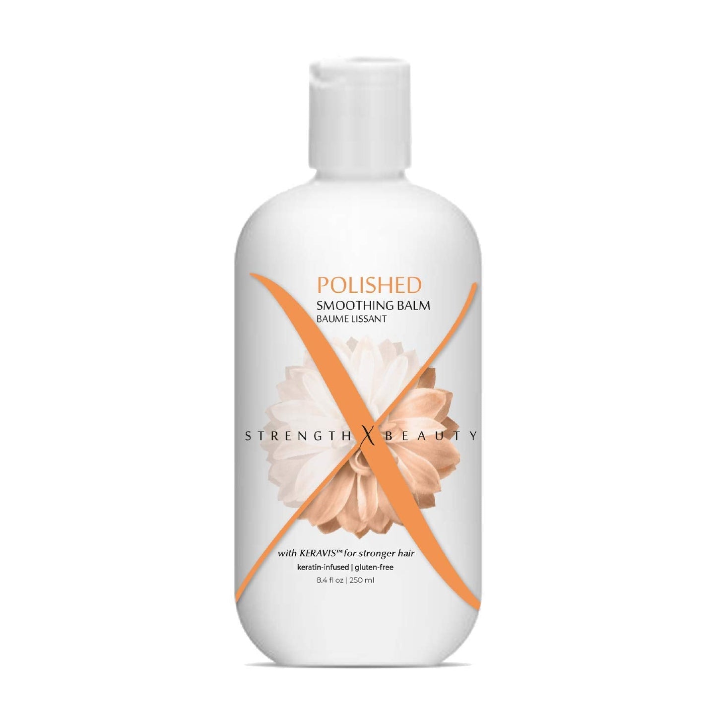 Strength x Beauty - Polished Smoothing Balm - Frizz Eliminating Shine Balm for Smooth, Silky Hair - Keratin-Infused Gluten-Free Formula w/Keravis PE Beauty & Personal Care Strength x Beauty