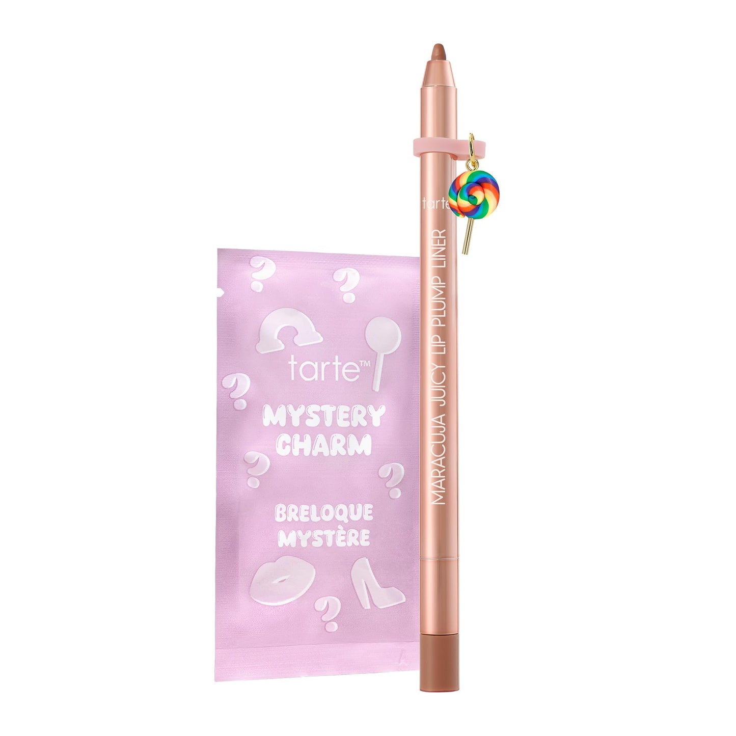 tarte maracuja juicy lip plump liner - Plumping Lip Liner with Hyaluronic Acid to Hydrate Lips, No-Needle Plumping Effect, Includes Mystery Charm Beauty & Personal Care tarte