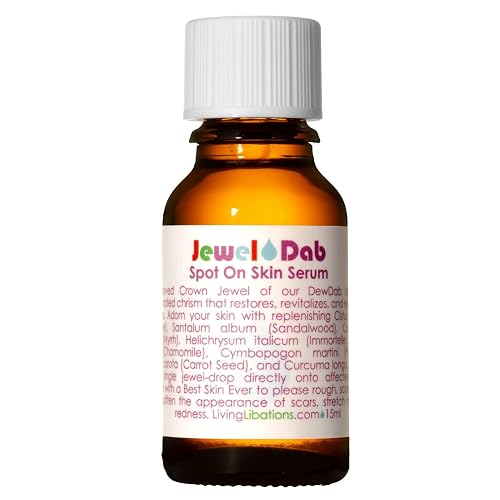 LIVING LIBATIONS - Organic JewelDab Face Oil | Natural, Wildcrafted Clean Beauty (0.5 fl oz | 15 ml) Beauty & Personal Care LIVING LIBATIONS