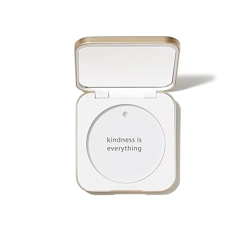 jane iredale Refillable Compact | Aluminum Shell & Magnetic Closure | Interior Mirror for On-The-Go Use | Compatible with all Powder Refills | White Beauty & Personal Care jane iredale