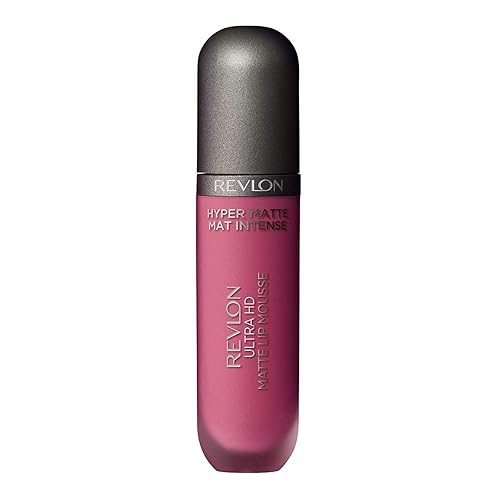 Revlon Ultra HD Lip Mousse Hyper Matte, Longwearing Creamy Liquid Lipstick in Pink, Dusty Rose (800), 0.2 oz Beauty & Personal Care REVLON