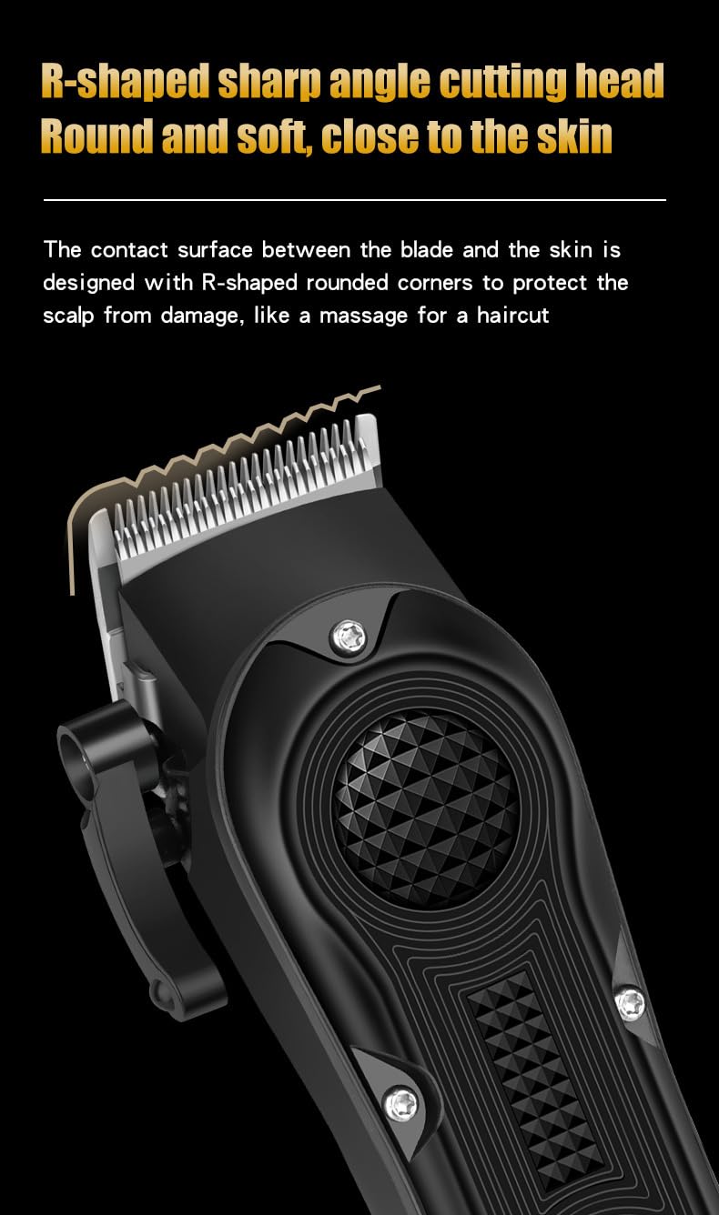 Professional Hair Clippers for Men,Cordless Trimmer, LCD Display Barber for Cutting & Mens Grooming with LED, Powerful Motor Beauty and Personal Care QDKVTNDJZ