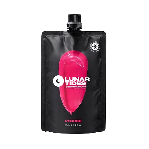 Lunar Tides Semi-Permanent Hair Color (43 colors) (Lychee, 4 fl. oz.) Beauty & Personal Care Lunar Tides