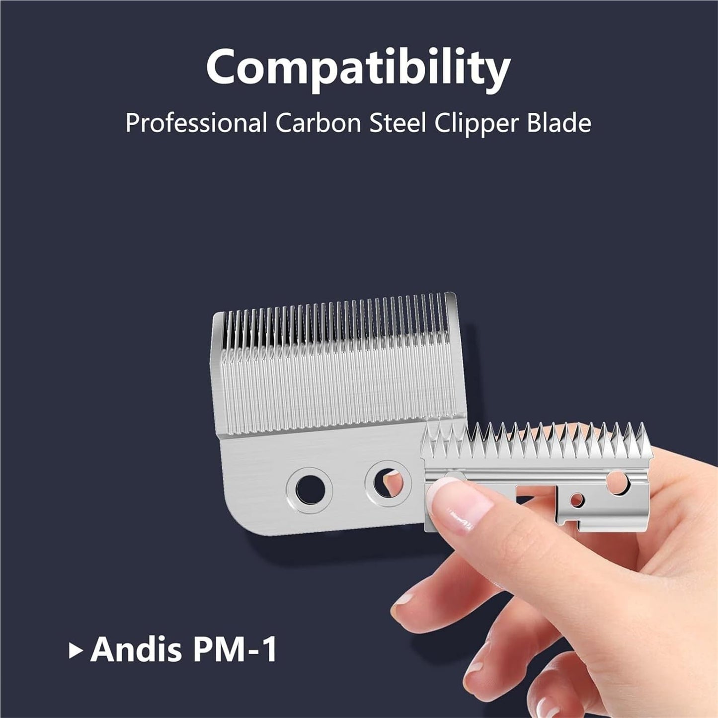 Compatible For Andis, Master PM-1 Blades 22995 Stainless Steel Lade Speedmaster Clippers Replace Electric Shaver Head Beauty and Personal Care ASZIASXT