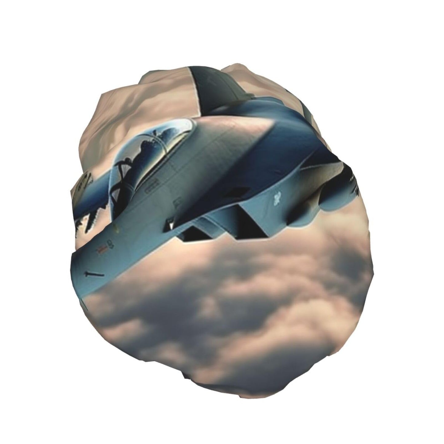 Aircraft Fighter Jets Shower Cap for Women Men Large Reusable Shower Bonnet Double-Layer Waterproof Bath Caps Elastic Band Hair Hat for All Beauty and Personal Care BWLHJKE