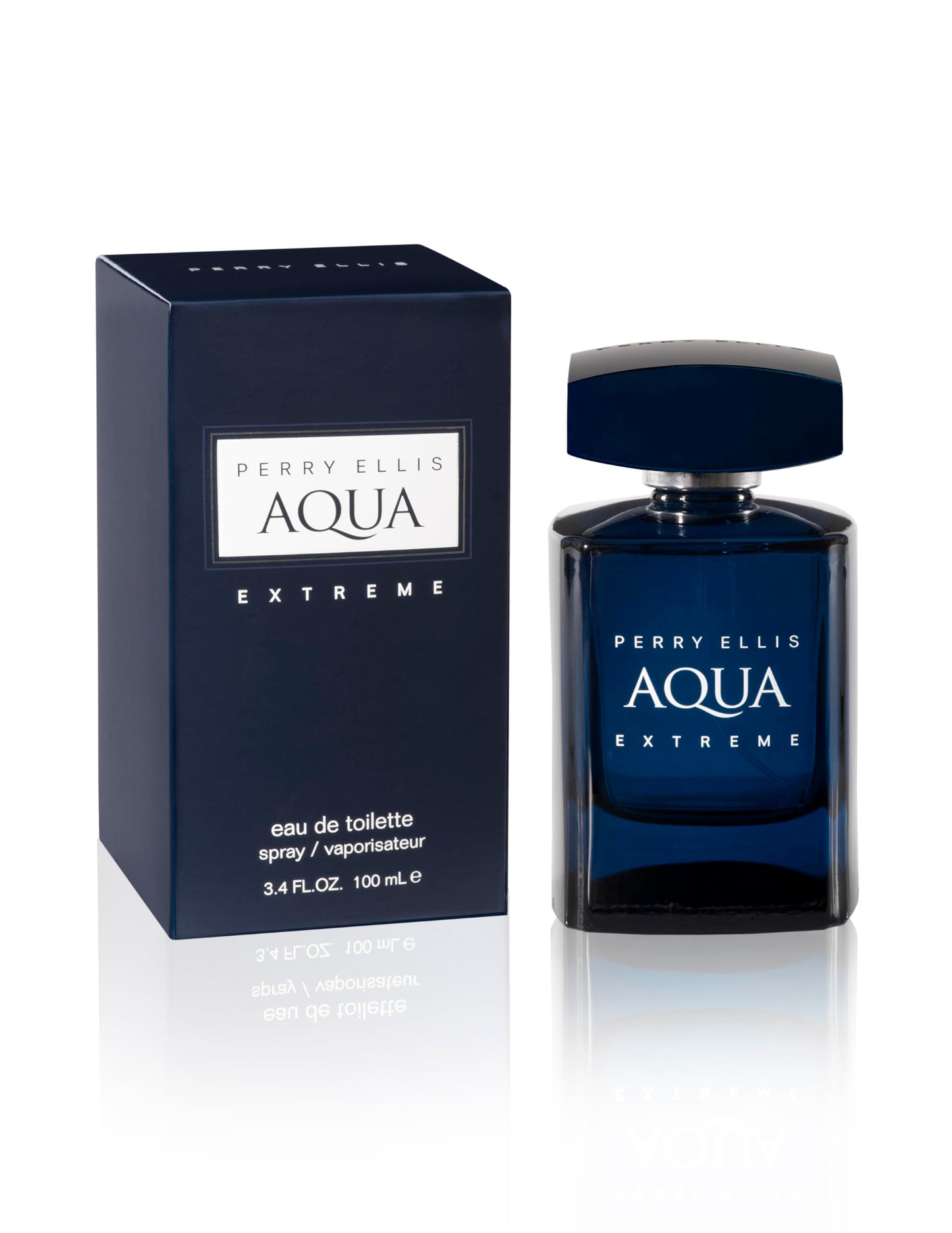 Perry Ellis Aqua Extreme Gift Set - 3.4 fl oz eau de toilette, 1.7 oz shower gel, 6 oz body spray, .25 fl oz EDT travel mini Beauty & Personal Care Perry Ellis