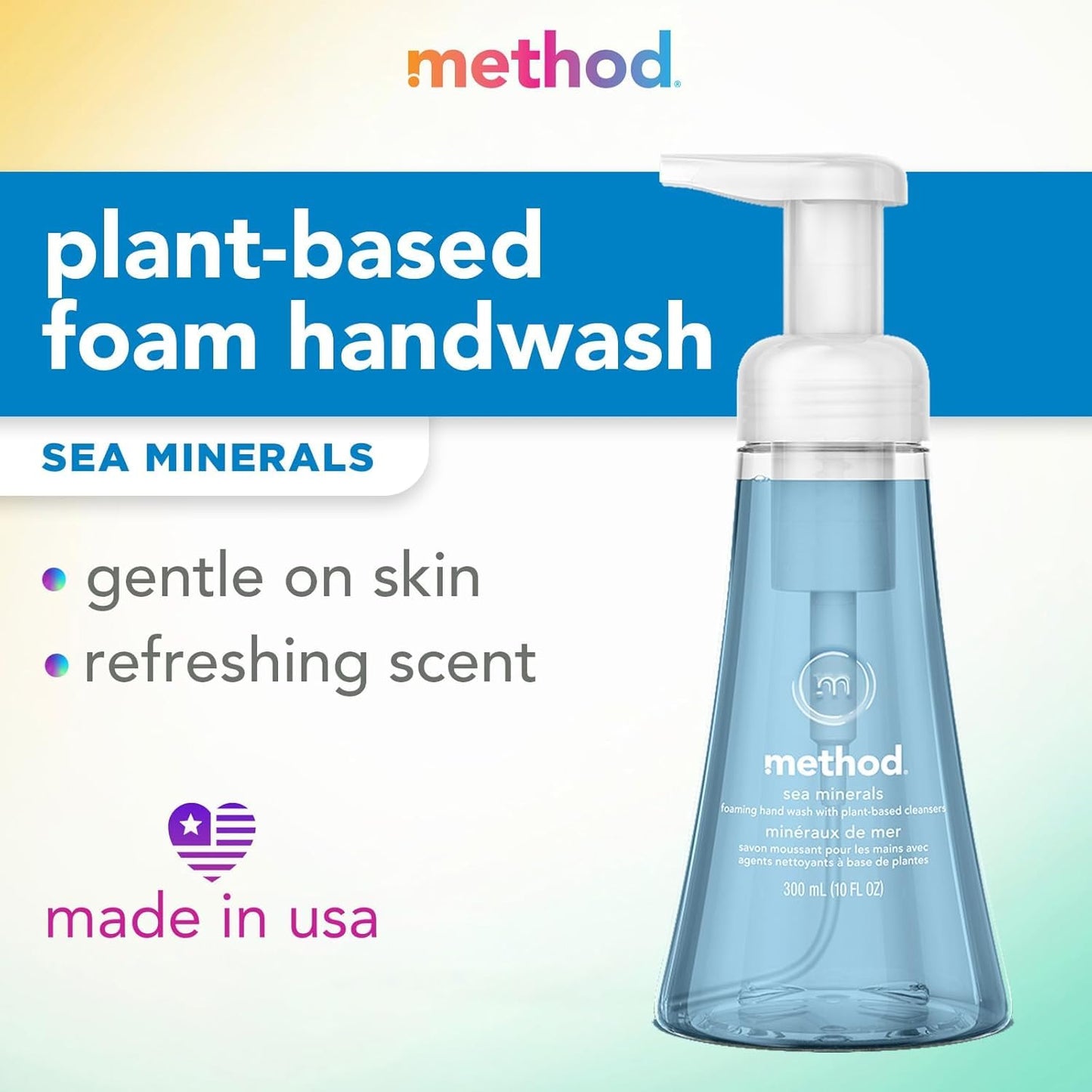 Method Hand Wash Foam 10 Oz Sea Minerals Beauty & Personal Care Method