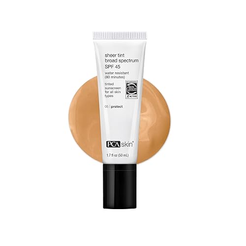 PCA SKIN Sheer Tinted Sunscreen, SPF 45 Broad Spectrum, Water Resistant, Made With Physical Sunscreen Ingredients, 1.7 fl oz Tube Beauty & Personal Care PCA SKIN