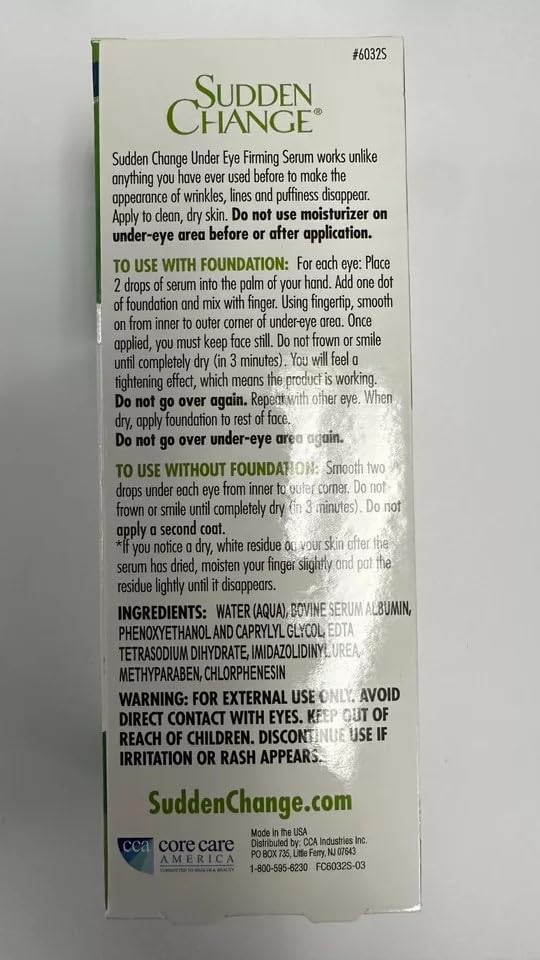 Sudden Change: Under-Eye Firming Serum, 0.23 oz Beauty & Personal Care Sudden Change