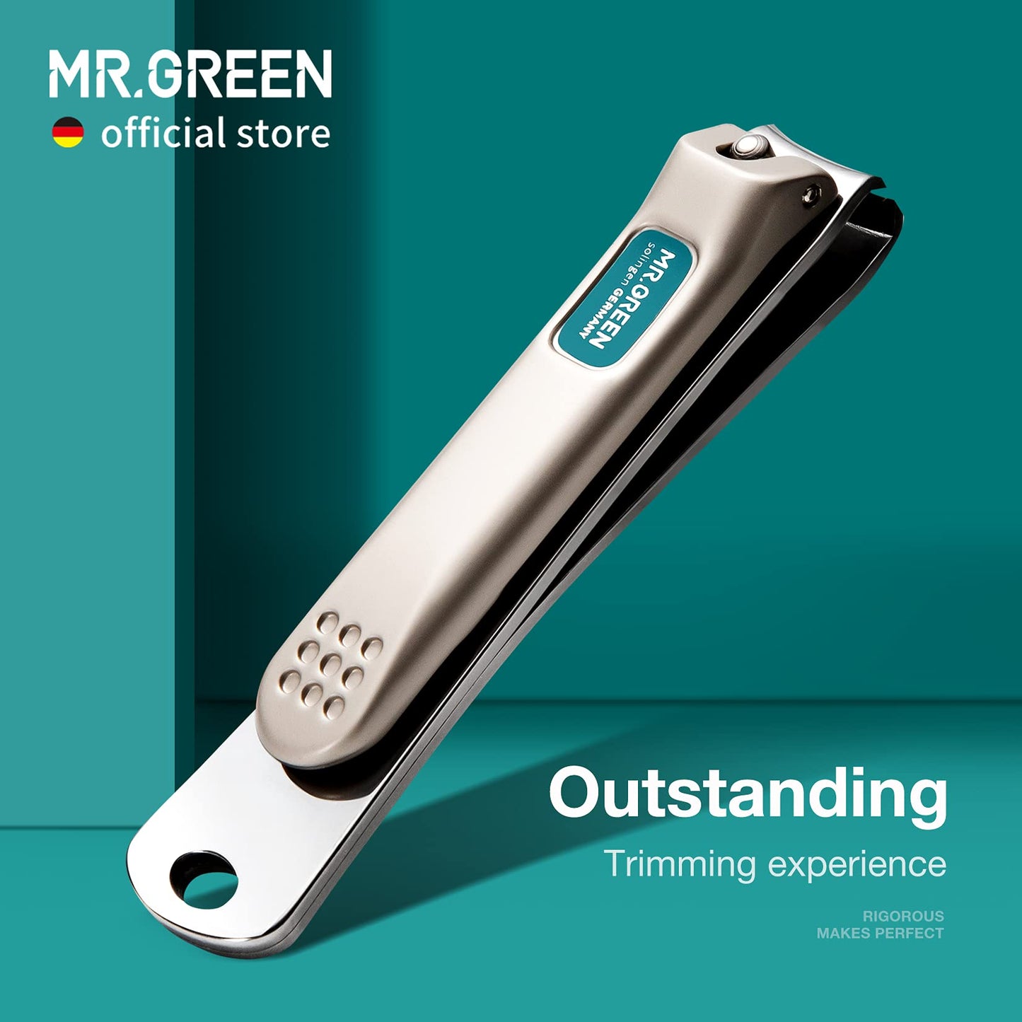 MR.GREEN Nail Clippers Curved Blades Fingernail Cut Nippers Manicure Scissors Stainless Steel Pedicure Tools (Medium) Beauty & Personal Care MR.GREEN