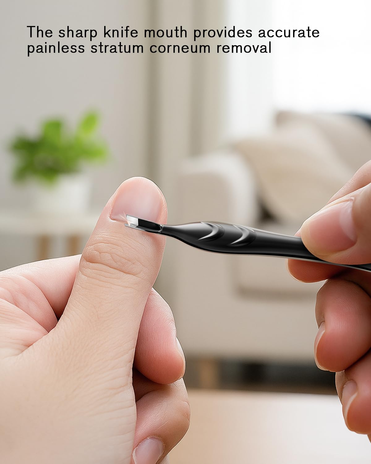 FERYES Cuticle Pusher with Fork, 2-in-1 Cuticle Trimmer Nail Care Tool, Stainless Steel Cuticle Remover Tool for Manicures and Pedicures -Black Beauty and Personal Care FERYES